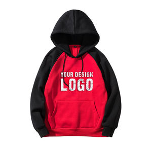 America Casual Patchwork Color Shoulder Oversized Men's <b>Hoodie</b> Customized Printed Plus Fleece Loose Sport Mens Hoodies - Product Image 5