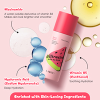 LAIKOU Tonique à l'acide glycolique et salicylique à la pastèque 100ml Niacinamide Acide hyaluronique Hydratant Exfoliant Soin des pores