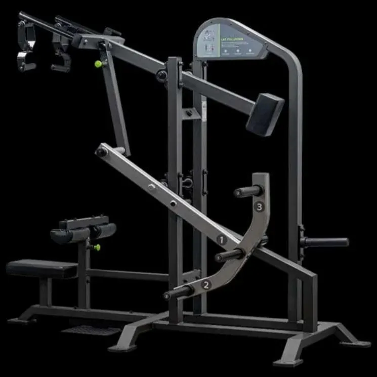 Gym Equipment Strength Trainer Plate Loaded Lat Pulldown Machine