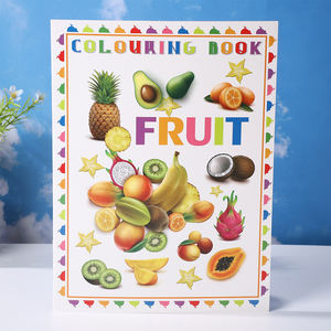 Livre d'images Livre de coloriage Peinture Fruits et légumes Animaux Connaître les lignes et les formes Bande dessinée japonaise colorée pour adultes - Product Image 3