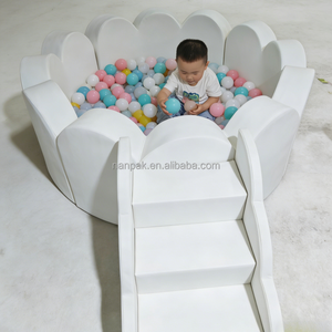 Équipement de jeu intérieur/extérieur unique en mousse ondulée ronde pour enfants, piscine <span class=keywords><strong>à</strong></span> balles de 4 <span class=keywords><strong>à</strong></span> 20 pieds, aire de jeux souple pour fêtes, événements, garderies et location - Product Image 1