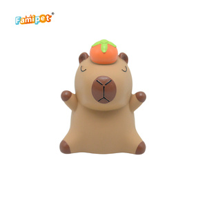 Famipet Fabricante Venta al por mayor Nueva llegada Lindo <span class=keywords><strong>Latex</strong></span> Capybara Diseño Cachorro Mascota Squeak <span class=keywords><strong>Toy</strong></span> <span class=keywords><strong>Dog</strong></span> Squeaky Toys - Product Image 6