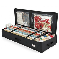 Boîte de rangement pour rouleaux de papier cadeau de Noël, nouvelle conception, boîte de rangement extérieure étanche en tissu