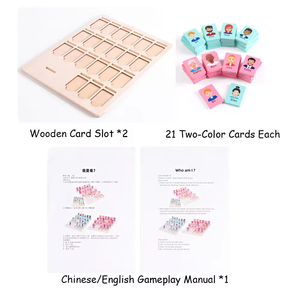 Gioco da Tavolo in Legno per Bambini EDULAND - Indovina Chi Sono per Bambini dai 5 ai 7 Anni, Esercizio di <span class=keywords><strong>Ragionamento</strong></span> <span class=keywords><strong>Logico</strong></span> e Memoria, Giocattolo Educativo - Product Image 4