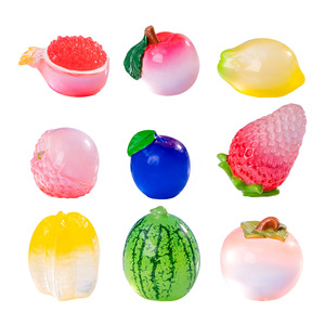 Mini jouets pour enfants, brillants dans le noir, en résine époxy, forme de crème glacée, modèle écologique, décoration miniature pour jardin, aquariums - Product Image 4