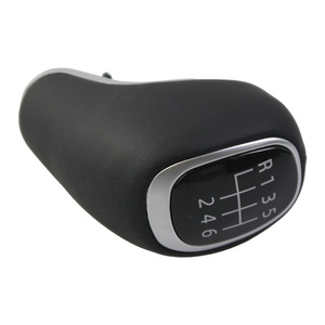 Pomo de palanca de cambios de cuero para coche, ergonómico, de 6 velocidades, para Kia Rio, acabado mate - Product Image 2