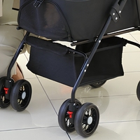 Poussette pliable pour animaux de compagnie, chien et chat, légère, 4 roues, coupe-vent, respirante, chariot d'extérieur avec auvent en maille