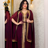 Abaya de Luxe Zaynab pour Femmes Musulmanes, Robe de Soirée Dubaï Élégante, Jalabiya