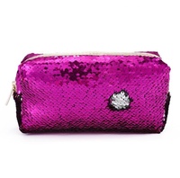 Offre Spéciale mode paillettes sirène réversible Sequin sac cosmétique pour les femmes magique pas cher Mini portefeuille avec fermeture éclair