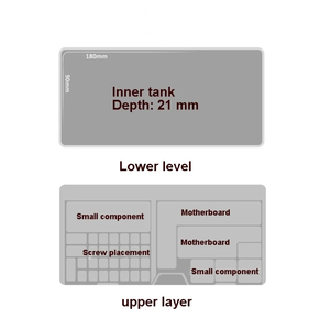 Hai lớp hộp lưu trữ đa chức năng đ<span class=keywords><strong>i</strong></span>ện thoạ<span class=keywords><strong>i</strong></span> màn hình LCD Bo mạch chủ IC chip Bộ phận tổ chức trường hợp đ<span class=keywords><strong>i</strong></span>ện thoạ<span class=keywords><strong>i</strong></span> sửa chữa hộp lưu trữ - Product Image 5