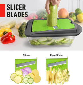Hot Selling Kitchen Accessories Manual Mandoline Slicer Food Onion <strong>Cutter</strong> Veggie <strong>Dicer</strong> Multifunctional <strong>Vegetable</strong> Chopper - Product Image 5