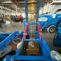 Moissonneuse-batteuse à pommes de terre, carottes et céréales avec système de chargement automatique, moteur à engrenages et moteur 70-100 CV