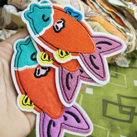Leuke fruitbloem lieveheersbeestje borduurpatches opstrijkbare applique stickers patches voor kinderkleding jassen tassen diy decoratie