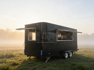 ACB New Aluminum Full-Equipped Food Trailer with Ice Cream & Chicken Rotisserie Grill <b>Bar</b> for Business Use Snack Food & Chips - Product Image 3