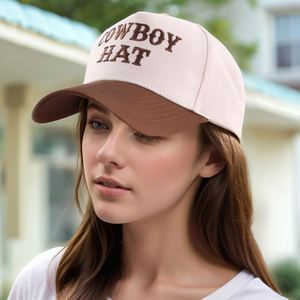 New Summer Cotton Baseball Cap COWBOYHAT Letters Embroidered Baseball <b>Hats</b> - Product Image 2