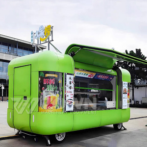 Energy Efficient Drivable Mobile Food Cart <b>Electric</b> Food Truck Custom Interior for <b>BBQ</b> Burger Hot Dog Retail - Product Image 3