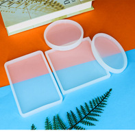 Moule en silicone pour décoration, bricolage, résine cristal époxy, table basse, plateau pour bijoux, miroir, moules décoratifs pour la maison
