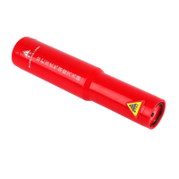 Extintor de Incendios Portátil de Acero Rojo Clase B con 1 Año de Garantía para Uso en Vehículos y Hogares