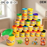 Set de 12 Colores de Arcilla para Modelar de Secado al Aire, Arcilla Mágica Suave y Ligera para Manualidades, 50 Gramos por Taza, Juguete de Arcilla de Colores para Niños