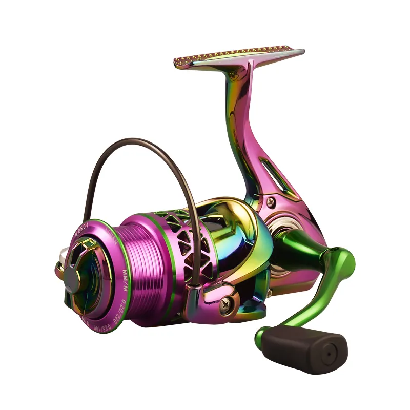 Colorful Electroplated Fishing Spinning Reels 11BB 5.0:1 Spinning Fishing Wheel For Sale