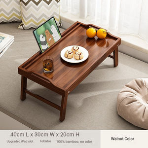 Table basse moderne en bois massif, stable et carrée, pour chambre, baie vitrée, salon – Meuble de sol - Product Image 6