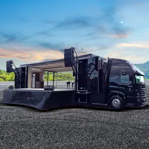 SINOSWAN SR70N Mobile LED Stage Roadshow Truck Hydraulique Podium Stage Van Truck pour campagnes élections à vendre