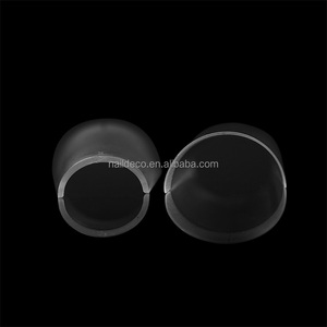 NADECO – Capsules d'<span class=keywords><strong>ongles</strong></span> carrées mates transparentes de qualité professionnelle, demi-couverture, avec ligne de guidage centrale, pour manucure cercueil carrée - Product Image 3