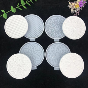 Moldes de fundición de resina hechos a mano para posavasos de silicona redondo estilo Ins DIY 10093 adornos decorativos herramientas para pasteles - Product Image 3
