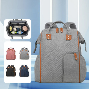 Custom 2024 Oem Portable Waterproof Multifunctional Colorful Mommy Handbag/ <b>Backpack</b> Factory's Diaper Laptop <b>Backpacks</b> - Product Image 2