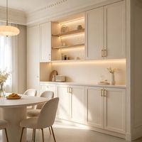 Mueble de Almacenamiento Moderno y Lujoso, con Cajones Multifuncionales de MDF, Gran Capacidad, Estantes Ajustables, Personalizable