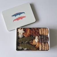Boîte en fer blanc carrée en gros, qualité alimentaire, hermétique, vide, pour emballage de chocolats et biscuits, export en vrac