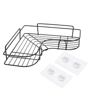 Bathroom <b>Corner</b> Shelf & Shower Caddy Punch-Free Countertop Mounted Eco-Friendly Zinc Alloy Modern Design - Product Image 4