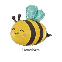 8 Ballons en Aluminium Abeille, Tournesol et Marguerite, 32 pouces, Chiffre 2, Gonflables à l'Hélium ou à l'Air, pour Décorations de Fête d'Anniversaire 2 Ans