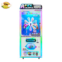 Bunter Zeit-LED-Blindbox-Greifautomat mit Münz- und Banknotenprüfer für Einkaufszentren, Spielhallen und Vergnügungsparks für Kinder