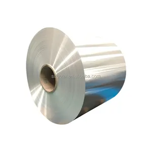 Fabricante de China 12 MIC 10 MIC Bobina de papel de aluminio Jumbo 8011 1235 3003 Plata para embalaje farmacéutico