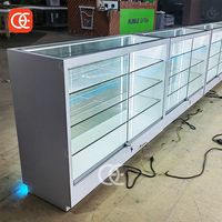 Présentoir en verre de vitrine de tabac de magasin de fumée moderne pour le comptoir de magasin de détail casier à vin pour le magasin de Shisha