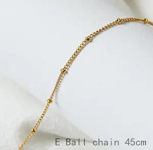 18k gioielli di alta qualità in acciaio inox cubano catena a maglie 18k placcato oro corda serpente Figaro catena per uomo donna collana