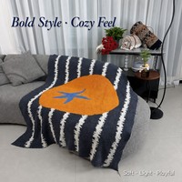 Selimut Rajut Motif Tomat 170x130cm Dua Sisi Ultra Lembut Gaya Berani untuk Sofa, Kursi, Rumah, Grosir