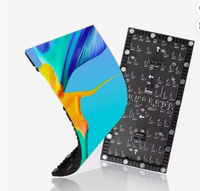 Module LED souple flexible d'intérieur P1.538, panneau LED incurvé HD pour mur vidéo publicitaire commercial