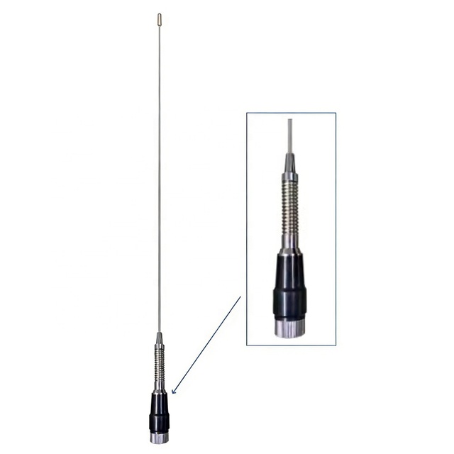 88-108MHz FM Car Antenna Stainless Steel Whip FM Mobile Antenna