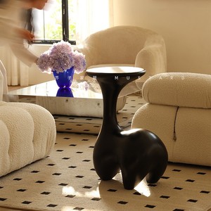 <b>Black</b> Resin Elephant Coffee <b>Table</b> Modern Sculpture <b>Side</b> <b>Table</b> For Living Room Home Decor Small Apartment Furniture - Product Image 4