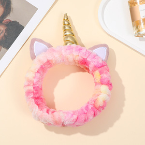 Diadema de unicornio para mujer, diadema para lavado facial cosmético de Halloween, accesorio para el cabello de gran venta - Product Image 6