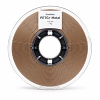 Filament d'imprimante 3D PrintMate PETG+ métal 1,75 mm 1 kg, or champagne métallique, brillance métallique, haute résistance, pour la décoration et l'usage fonctionnel