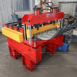 Machine de fabrication de tuiles de toit en arche - Mécanisme de pliage hydraulique - Machine de pliage à froid motorisée pour l'étanchéité des toitures - Product Image 5