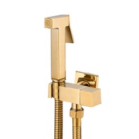 Robinet pulvérisateur carré pour commerce extérieur transfrontalier, ensemble d'accessoires WC à eau froide, corps en alliage de zinc, pulvérisation pressurisée pour lavage