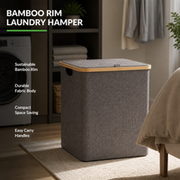 Panier à linge compact et durable, pliable, gain de place, avec poignées de transport faciles