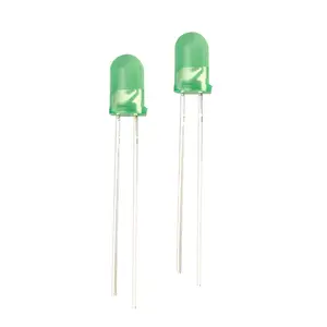 מכירה לוהטת led 5mm זוהר דיודה 5mm עגול ירוק מפוזר led