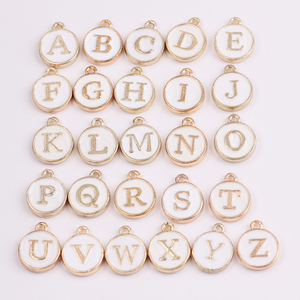 Alfabeto A b c d e f g h i j k l m amor encantos y colgantes para la joyería hacer - Product Image 1