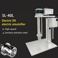 Agitateur Industriel SPRALL 40L pour Liquides Chimiques, Machine à Mélanger, Homogénéiser et Émulsifier pour la Fabrication de Mayonnaises et Vinaigrettes Alimentaires, avec Moteur