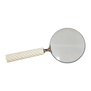Lente d'ingrandimento decorativa con impugnatura scanalata per la casa, l'ufficio, la scrivania, il soggiorno, come complemento d'arredo - Product Image 1